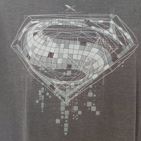 SUPERMAN | Mens Graphic Tee Blue Size X-Large - Picture 3 of 5